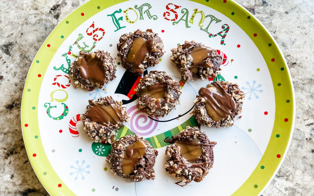 Aunt Andrea’s Chocolate Turtle Christmas Cookies